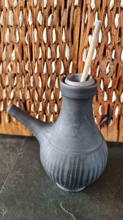 Chocolatera de ceramica