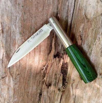 Navaja de Taramundi multicapa verde